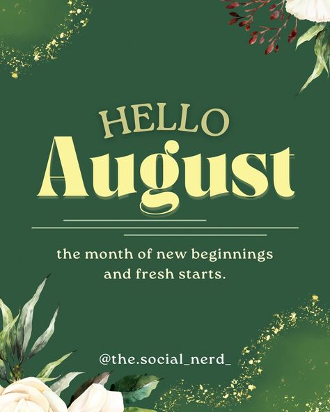 Happy New Month, besties! 🎉 As we step into August, I want to send a big virtual hug to all the incredible business owners and amazing individuals who make this community so special. 🤗 This month is a fresh canvas, and I can’t wait to see the beautiful stories you’ll create. Let’s make August a month of growth, connection, and success. Remember, every step forward, no matter how small, is worth celebrating! Thank you for being part of this journey with me. Your support, creativity, and ... Hello August, Happy New Month, Virtual Hug, New Month, Beautiful Stories, Fresh Start, Business Owners, New Beginnings, A Month