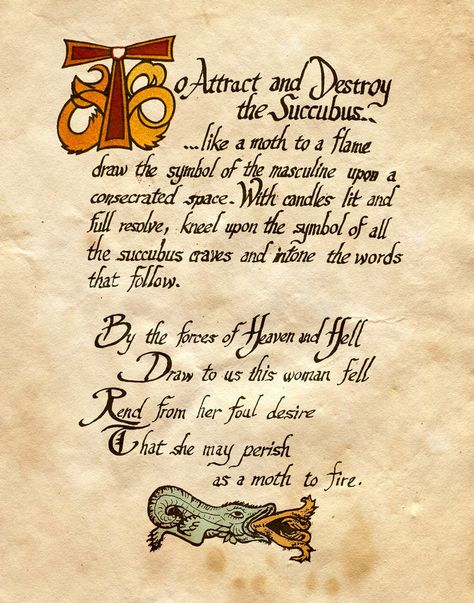 To Attract And Destroy The Succubus by Charmed-BOS on DeviantArt Witchy Rituals, Spells Book, Halloween Spells, Charmed Book Of Shadows, Spells For Beginners, Charmed Tv, Spell Books, Magic Spell Book, Grimoire Book