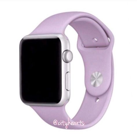 COLOR : Smokey Dusty Lavender SIZE : 42/44 ML High Quality Replacement Apple Watch Sport Strap Silicone Band For Apple Watch FITS All Series 5, 4, 3, 2, & 1 Sizes 38 mm, 40 mm, 42 mm & 44 mm Brand NEW In Poly Bag Ships Within 1-Business Day! Want to bundle more than one item? Ask for a bundle listing to save on shipping fees! Green Apple Watch Band, Cute Apple Watch Bands, Rose Gold Apple Watch, Tech Aesthetic, Apple Watch Bands Sports, Army Watches, Apple Watch Sport, High Tech Gadgets, Sport Armband