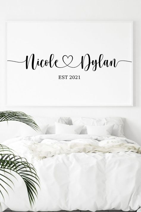 Personalised printable wall art. It is perfect for Home decor, wedding&engagement gift #couplenamesprintable #homedecor #wallart #modernart #typography #customisedart #printablewallart Personalised Wall Art, Wedding Wall, Wedding Engagement Gifts, Personalized Wall Art, Gorgeous Art, Name Art, Decor Wedding, Wedding Printables, Home Wall Art