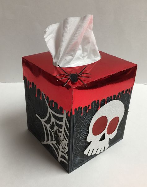 Halloween Kleenex Box Kleenex Box, Monster Mash, Diy Box, Tissue Boxes, Halloween Decorations, Paper Crafts, Halloween