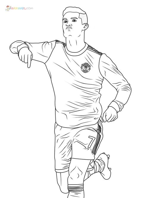 Ronaldo Coloring Page, Football Player Drawing, Cartoons Coloring Pages, Ronaldo 9, Worksheet Coloring, Monster Truck Coloring Pages, Animal Templates, Truck Coloring Pages, Best Coloring Pages