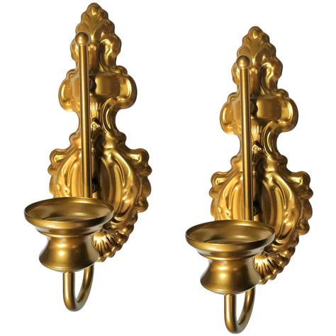 PRICES MAY VARY. 【RETRO CANDLE SCONCE】It is traditional metal handicraft-- each piece handmade by artists.The gold coating makes the whole wall sconce look more elegant and antique. This candle holder measures approx.11.8x 4.33 x 4.53 inch,which could allow you to place pillar candle or flameless LED light to increase brightness. Candle compatibility: 2.76" W Pillar. (not include) 【WIDELY APPLICATION】European style, it’s a classic look with a modern twist. Idea for living room, bedroom, bathroom Antique Candle Sconces, Candle Wall Sconces Living Room, Vintage Wall Candle Holders, Wall Candle Sconces, Retro Candle, Wall Candle Holder, Vintage Brass Decor, Wall Sconces Living Room, Sconces Living Room