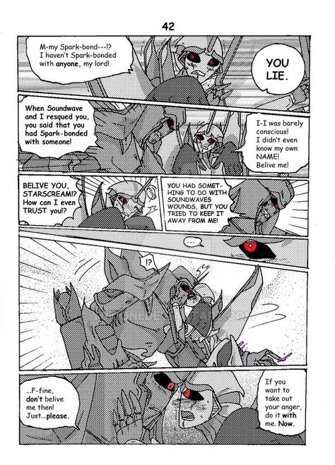 Starscream Comic, Megatron X Starscream, Cute Wolf Drawings, Transformers Starscream, Transformers Megatron, Never Judge, Good Day To You, Transformers Design, Transformers Comic