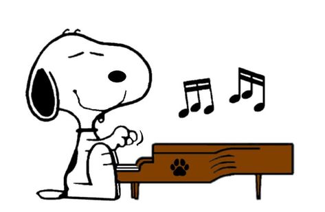 Snoopy Playing Piano, Piano Tattoo, Snoopy Drawing, Snoopy Dance, Walking Animation, Snoopy Images, Snoopy Pictures, Playing Piano, Peanuts Gang