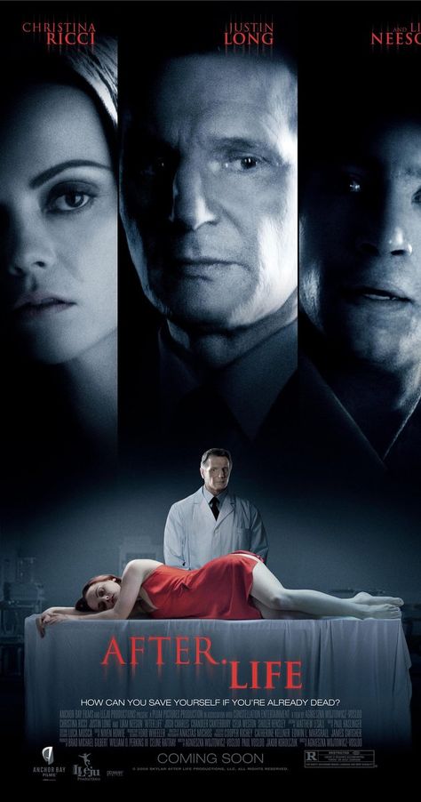 Christina Ricci Movies, Liam Neeson Movies, Drama Films, Josh Charles, Life Movie, Liam Neeson, Horror Movie Posters, Christina Ricci, After Life