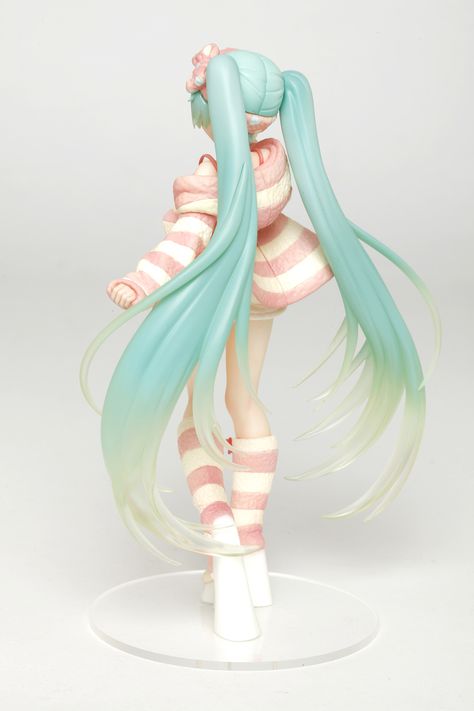 Large View Miku Figure, Room Wear, Pajama Outfit, Bright Blue Eyes, Otaku Mode, Anime Collectibles, Pink Pajamas, Tokyo Otaku Mode, Pajamas Comfy