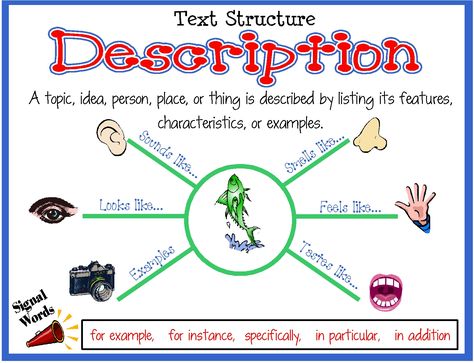 Description Description Text Structure, Text Structure Worksheets, Informational Text Structures, Teaching Nonfiction, Nonfiction Text Structure, Text Structures, Descriptive Text, Nonfiction Text Features, Text Structure