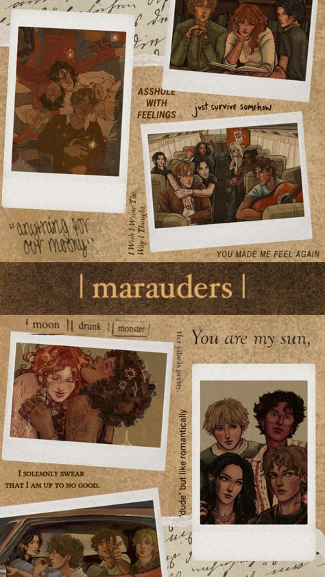 #marauders #wolfstar #jegulus #remuslupin #siriusblack #jamespotter #peterpettigrew #marlenemckinnon #dorcasmeadowes #dorlene #regulusblack #lilyevans #marylily #books #wallpaper #friends #quotes Marauders Wallpaper Iphone, Jegulus Wallpaper, Wolfstar Jegulus, Wolfstar Wallpaper, Marauders Wallpaper, Marauders Wolfstar, Harry Potter Iphone Wallpaper, Hp Marauders, Marauders Aesthetic