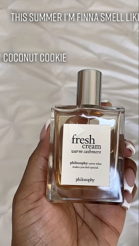 Fresh Cream Warm Cashmere, Cashmere Perfume, Philosophy Fresh Cream, Smell Good All Day, Coconut Cookie, How To Smell Good, Fragrance Lab, To Smell Good, Fragrances Perfume Woman