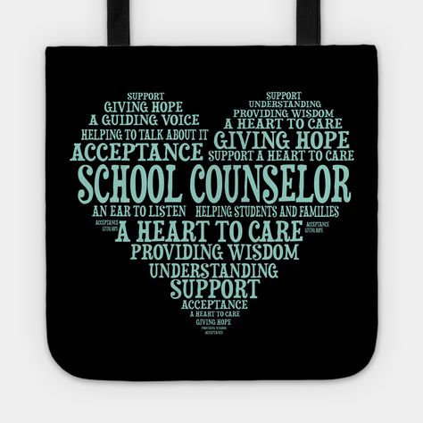 School Counselor Appreciation, School Counseling Week, Counselor Appreciation, School Counselor Gifts, Counselor Gifts, School Tote, Bag Ideas, School Counselor, School Counseling