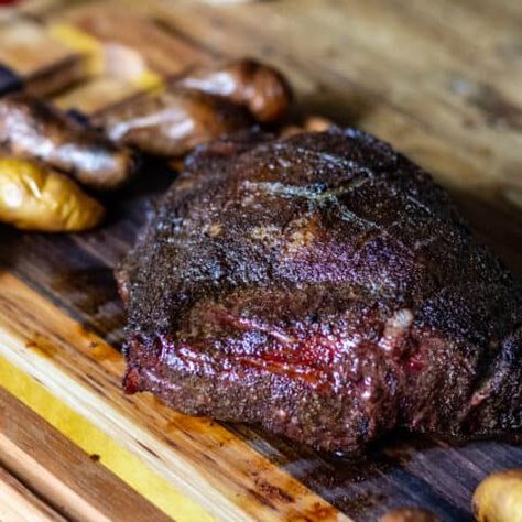 Smoked Picanha Steak - Smoked Meat Sunday Smoked Picanha, Top Sirloin Cap, Sirloin Cap, Picanha Steak, Smoked Beef Brisket Recipes, Cuts Of Beef, Top Sirloin, Rare Steak, Smoked Beef Brisket