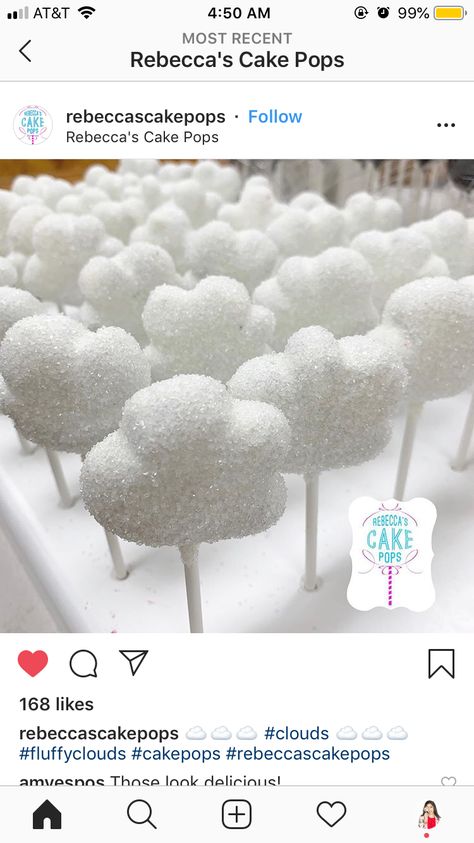 Cloud cake pops Cloud 9 Dessert, Cloud Candy Table, Cloud Treat Table, Cloud Theme Cake Pops, Cloud 9 Cake Pops, Cloud Favors, Cloud Treats, Cloud Cake Pops, On Cloud 9 Birthday Cake