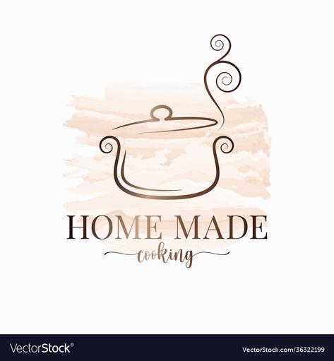 Cooking Business Logo Ideas, Home Cooking Logo Design, Logo Ideas For Food Business, Logo Design Food Kitchens, Kitchen Logo Design Branding, Cooking Logo Ideas, Food Logo Design Ideas Creative, Catering Logo Ideas, Logo Design For Food Business