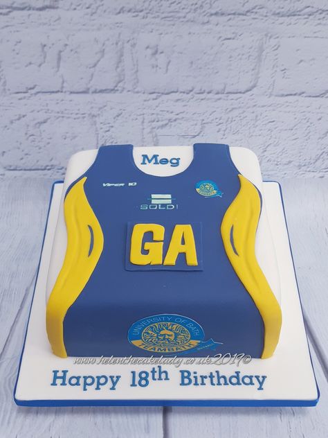 Netball Birthday Cake, Netball Cake Ideas, Leaving Cake, Belle Birthday Cake, Netball Quotes, Netball Games, Netball Superleague, Teen Halloween Party, Ruby Cake