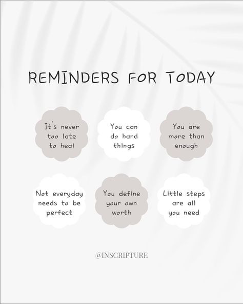 ✨A QUICK REMINDER✨ No matter where you are in life, it's never too late to chase your dreams, make a change, or start anew. You are enough just as you are, and there's still time to create the life you've always envisioned. Believe in yourself, because we do💫🌟 https://www.inscripture.com/ #mentalhealthmatters #progressnotperfection #selfcarejourney #positivechanges #brighterdays #mentalwellness #celebrateyourwins #healingjourney #smallstepsbigchanges #youarestrong #keepgoing #mentalhealtha... Mental Health Recovery, It's Never Too Late, Progress Not Perfection, Emotional Wellbeing, Mental Health Support, Chase Your Dreams, You Are Enough, Make A Change, You Are Strong