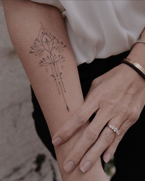 Mandala Tattoos For Women, Lotusblume Tattoo, Small Forearm Tattoos, Elbow Tattoos, Forearm Tattoo Women, Delicate Tattoo, Small Hand Tattoos, Jewelry Tattoo, Subtle Tattoos