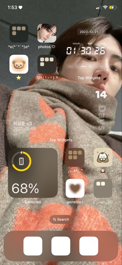 Sunghoon Homescreen Layout, Homescreen Inspo Kpop, Sunghoon Homescreen, Phone Things, Themes Ideas, Ios 16, Iphone Layout, Sung Hoon, Layout Ideas