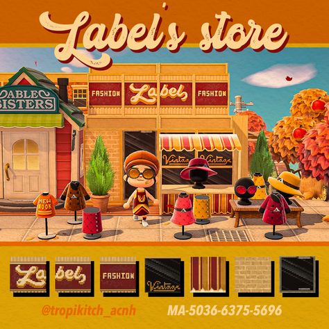 Tropikitch on Twitter: "Label’s store designs are uploaded. I also did a top view to help recreate it since I always get questions how I do my fake buildings. #ACNH #ACNHDesign #acnhinspo #AnimalCrossing https://t.co/OLjr8rKsAf" / Twitter Buildings Acnh, Halloween Spirit Store, Acnh Inspiration, Acnh Cottagecore, Acnh Ideas, Halloween Store, The Portal, New Animal Crossing, Animal Crossing Game