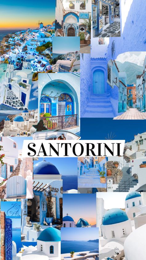 Santorini Aesthetic, Cute Images For Wallpaper, Summer Vacation Spots, Travel Collage, Greece Hotels, Cute Summer Wallpapers, Dream Vacations Destinations, Greece Holiday, Dream Holiday