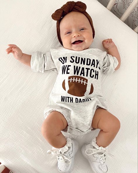 Pregnant Football Game Outfit, Girl Dad Shirt, Baby Football Outfit, Baby Going Home Outfit, Baby Wishlist, Newborn Mom, Game Day Outfit, Joe Burrow, Football Baby