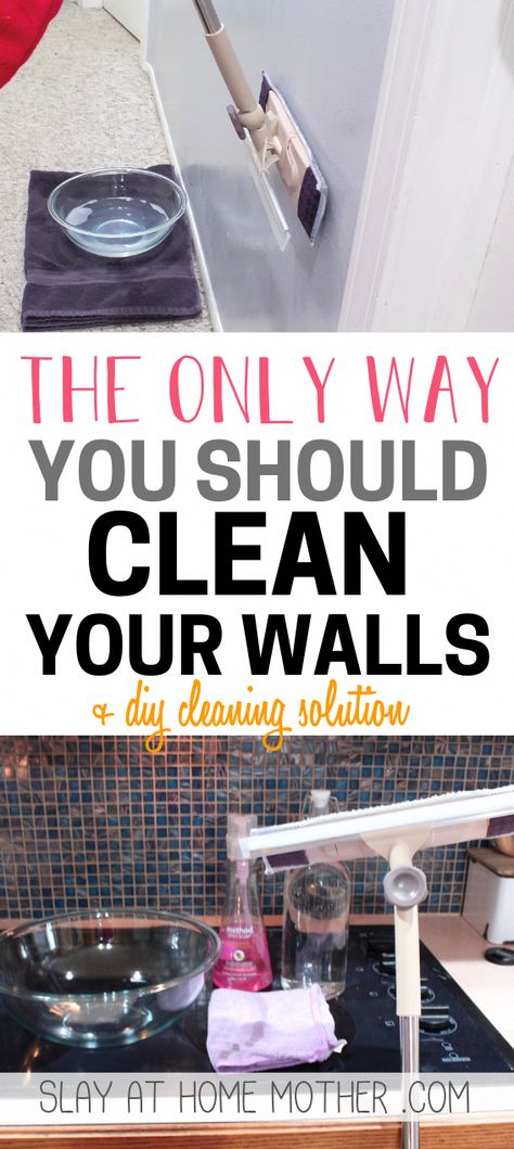 Learn how to wash walls, and make your own DIY wall cleaner solution to get rid of grease, grime, dirt, smudges, and more! Diy Wall Cleaner Solution, Wall Cleaner Recipe, Microwave Cleaning, Microwave Cleaning Hack, Cleaning Hacks Bedroom, Couch Cleaning, Clean Walls, Wall Cleaning, Clean Hacks