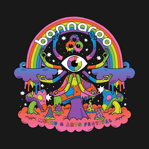 Eyeball Drawing, Bonnaroo Festival, Fairy Tail Logo, Festival Logo, Trippy Designs, Hippie Designs, Music And Art, Hippie Wallpaper, Graphic Tshirt Design