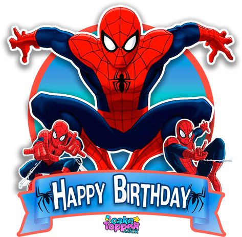 Printable Spiderman Cake Topper - +5 Free! Spiderman Cake Topper Printable Free, Spiderman Happy Birthday Topper, Spiderman Printables, Spiderman Cupcake Toppers, Spiderman Topper, Happy Birthday Spiderman, Spiderman Cupcakes, Spiderman Cake Topper, Pink Cake Toppers