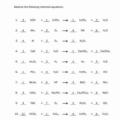 Scientific Notation Notes, Balancing Equations Chemistry, Balance Chemical Equations, Balancing Chemical Equations, Workbook Layout, Equations Notes, Study Physics, Density Worksheet, Chemical Equations