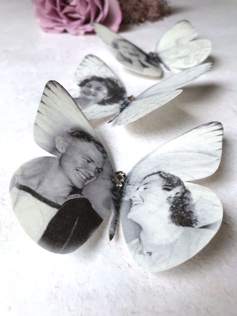 In Loving Memory Gifts, Silk Butterfly, Personalized Memorial Gifts, My Memory, Sorry For Your Loss, Butterfly Wedding, Remembrance Gifts, Year Anniversary Gifts, Wedding Memorial