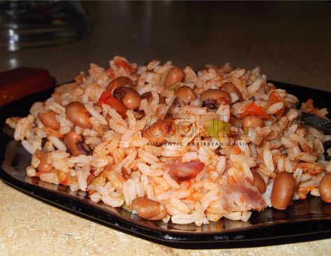 Bahamian Rice & Peas Bahamian Peas And Rice Recipe, Tomatoe Sauce, Peas And Rice, Bahamian Food, Peas Rice, Conch Salad, Rice And Peas, Creole Recipes, Island Food