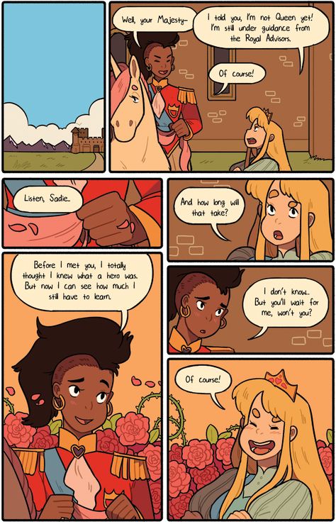 Strangely Katie, Place Of Princes Comic, Katie Keene Comics, Kawaii Comics Strip, Lesbian Princess Cartoon, Disney Princess Feminist, 4 Panel Life, Gay Comics, Lesbian Art