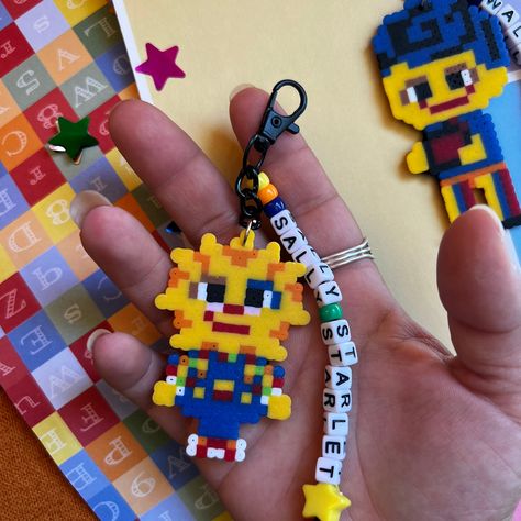 Welcome Home Perler Beads, Welcome Home Wally Darling, Silly Puppets, Kandi Ideas, Easy Perler Beads Ideas, Wally Darling, Beads Ideas, Beaded Keychain, Fuse Beads