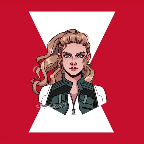 black widow - yelena belova (art by tinymintywolf) Yelena Romanoff, Avengers Fan Art, Marvel Fanart, Marvel Cartoons, Avengers Art, Homemade Stickers, Marvel Drawings, Yelena Belova, Marvel Artwork