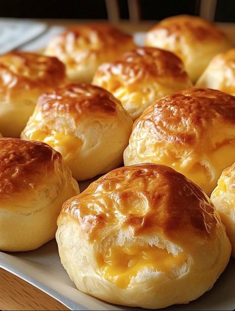 Baked Cheese Buns Recipe Easy Cheese Buns Recipe, Baked Cheese Buns, Bread Machine Cheese Buns, Homemade Cheese Buns, Cheesy Buns, Cheese Buns Recipe, Cheese Rolls Recipe, Cheese Bread Rolls, Slow Cooker Bolognese Sauce