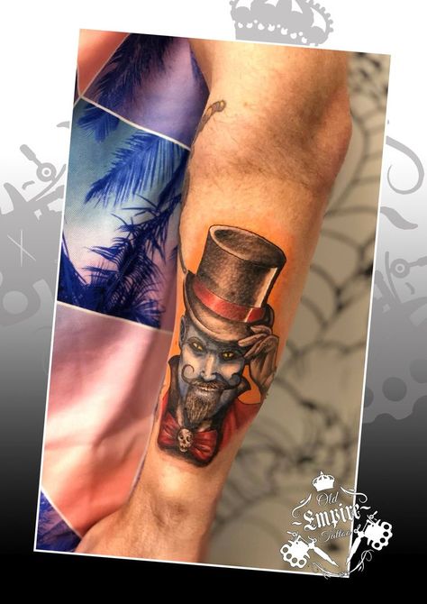 Awesome Ring Master Circus tattoo in full colour! Client sat like a rock throughout this tattoo 🎪 #fullcolourtattoo #ringmaster #circustattoo #clowntattoo #ringmastertattoo #armtattooo #oldempiretattoo #tattoostudiomanchester Circus Ring Master, Circus Ring, Circus Tattoo, Master Tattoo, Empire Tattoo, Ring Master, Clown Tattoo, Like A Rock, A Rock