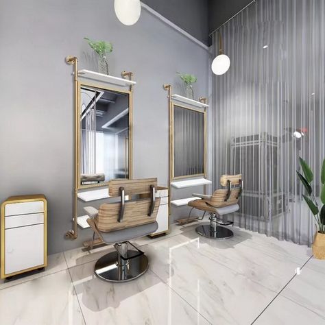 🌟💅🎀 𝗕𝗲𝗮𝘂𝘁𝘆 𝗙𝗿𝗶𝗱𝗮𝘆 🎀💅🌟 In a hair and beauty salon, mirrors are more than just functional tools — they are key elements that define the style and atmosphere of your space. 💇‍♀️✨ Our Retro Style Hair & Salon Wall Mirror blends vintage charm with modern sophistication. With its classic design and polished details, it adds a touch of elegance to any salon, making every styling session feel like a special occasion. ✨🌟 Show some love with a like 👍, stay connected for décor tips 👥, and reach out to... Modern Beauty Salon, Salon Mirror, Shop Mirror, Hair Mirror, Salon Mirrors, Mirror Floor, Single Mirror, Barber Chairs, Hair And Beauty Salon