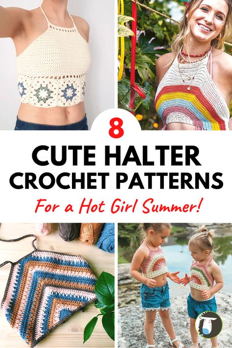 Crochet Patterns Halter Tops, Crochet Triangle Top Pattern, Knit Halter Top Pattern Free, Crochet Halter Top Pattern Free Easy, Crochet Halter Tops Free Patterns, Crochet Wicca, Crochet Halter Pattern, Halter Top Pattern Free, Easy Crochet Halter Top