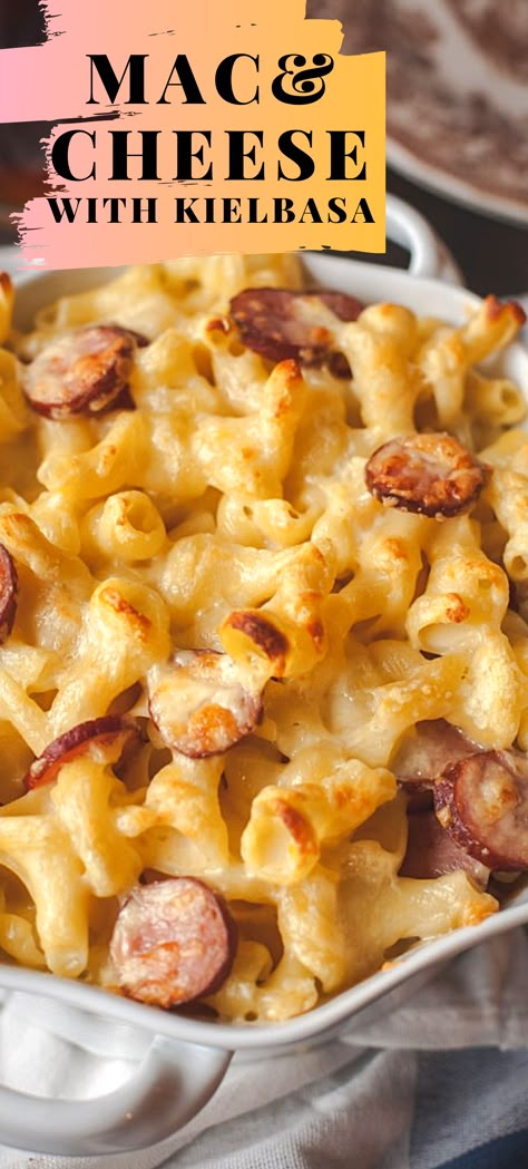 Cheese Gruyere, Gruyere Mac And Cheese, Tasty Mac And Cheese, Kielbasa Recipes, French Cheese, Creamy Mac And Cheese, Mac N Cheese Recipe, Kielbasa, Macaroni Cheese