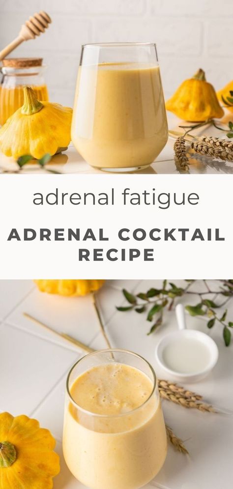 Adrenal Cocktail Recipe Adrenal Cocktail Recipe, Symptoms Of Adrenal Fatigue, Healthy Cocktail Recipes, Adrenal Cocktail, Adrenal Gland, Tonic Recipe, Health Tonic, Healthy Cocktails, Adrenal Support