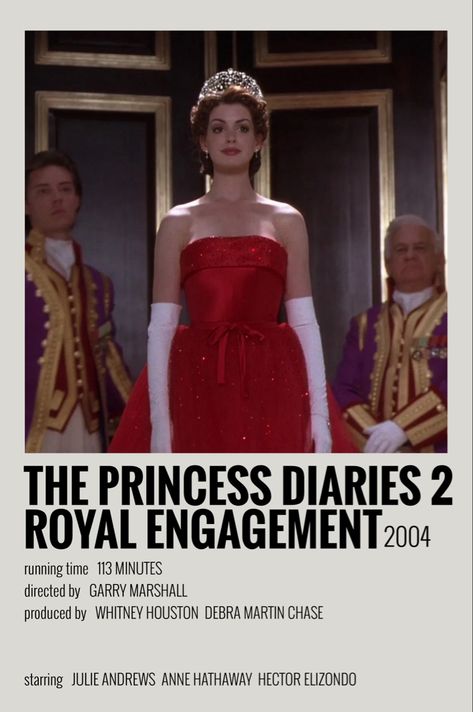 Princess Diaries 2 Movie Poster, Princess Diaries 2 Poster, Poloriod Movie Poster, Princess Diaries Royal Engagement, Princess Diaries 2, Tv Posters, The Princess Diaries, Polaroid Posters, Comfort Movies