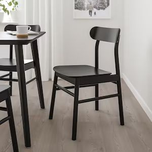 Dining Room Chairs I Kitchen Chairs - IKEA CA Ikea Lisabo, Simple Chair Design, Ikea Food, Ikea Family, Dining Nook, Cafe Chairs, Green Chair, Black Table, Beautiful Chair