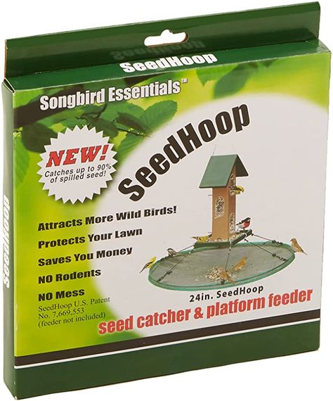 Amazon.com: Songbird Essentials SEIA30024 Seed Hoop Seed Catcher & Platform Feeder : Patio, Lawn & Garden Reptile Incubator, Wild Bird Feeders, Amazon Items, Pet Projects, Wildlife Decor, Duck Tape, Wild Bird, Outdoor Decor Backyard, Bird Seed