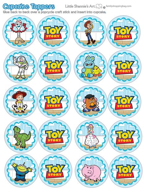 Toy Story Cake Topper Printable, Toy Story Cupcake Toppers, Toy Story Pictures, Toy Story Cake Topper, Toy Story Food, Toy Story Printables, Cupcake Toy, Cake Printable, Buzz Lightyear Party