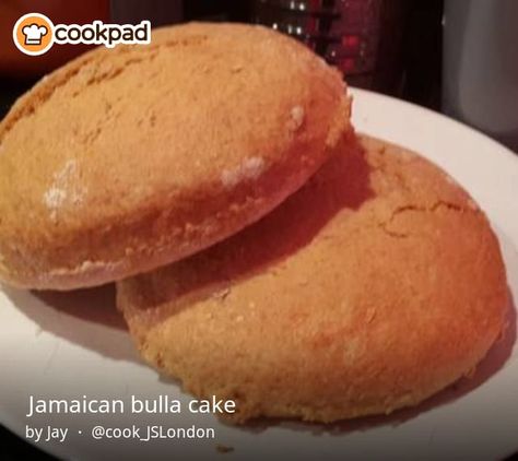 Jamaican bulla cake Jamaican Bulla Recipe, Bulla Cake Recipe, Jamaican Desserts, Jamaica Food, Potato Pudding, Whiskey Cake, Jamaican Cuisine, Rock Cake, Jamaican Dishes