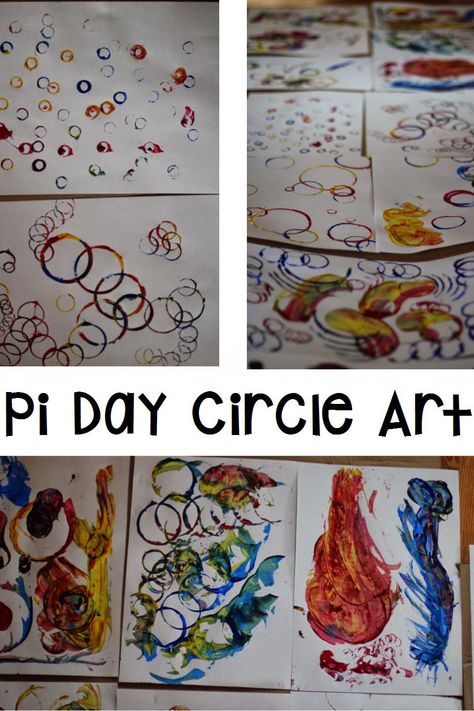 Pi Day Circle Art Pi Day Art, Pi Activities, Pi Day Activities, Infant Curriculum, Pi Art, Montessori Elementary, March Activities, Montessori Art, Fun Classroom Activities