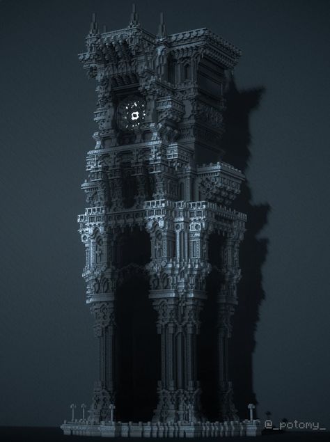 Gothic Minecraft Castle, Gothic Architecture Minecraft, Minecraft Gothic House, Minecraft Palace, Goth Architecture, Gothic Style Architecture, Castle Exterior, Minecraft Houses Blueprints, Minecraft Structures