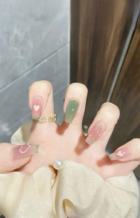 short nail inspo, barbie inspired nails Asian Nails, Korean Nails, Nagel Tips, Blush Nails, Pretty Gel Nails, Really Cute Nails, Soft Nails, Round Nails, Jelly Nails