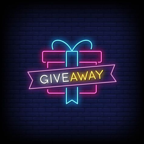 Giveaway Graphic, Logo Online Shop, Neon Quotes, Modern Hand Lettering, Poster Template Design, Custom Neon Lights, Paypal Gift Card, Neon Wallpaper, Banner Template Design