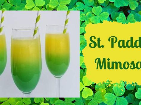 Finding Your Pot Of Gold - St. Paddy’s Mimosas Kids Scavenger Hunt, Scavenger Hunt For Kids, Green Beer, Festive Drinks, Blue Curacao, F U, St Paddy, Pot Of Gold, Champagne Glasses